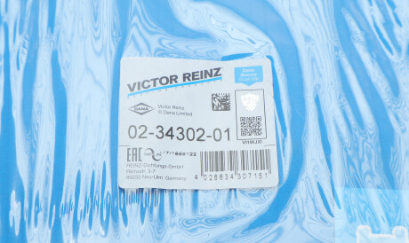 Фото 2 - Комплект прокладок VICTOR REINZ 02-34302-01 (023430201)