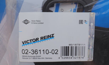 Фото 2 - Прокладки (комплект) VICTOR REINZ 02-36110-02 (023611002)