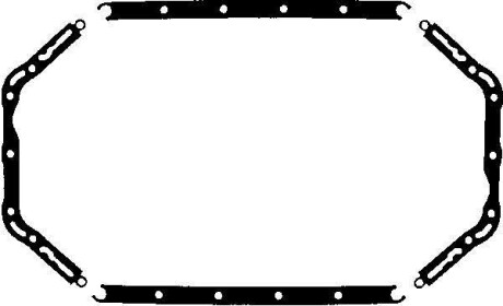 Прокладка масляного піддону (папір) FENDT 307 C FARMER, 307 C TURBO FARMER, 307 CA FARMER, 307 CI FARMER 2WD, 307 CI FARMER 4WD, 308 C FARMER, 308 CA FARMER, 308 CI FARMER, 308 FARMER - VICTOR REINZ 103597901