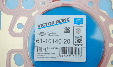 Фото 2 - Прокладка ГБК блока циліндрів VICTOR REINZ 61-10140-20 (611014020)