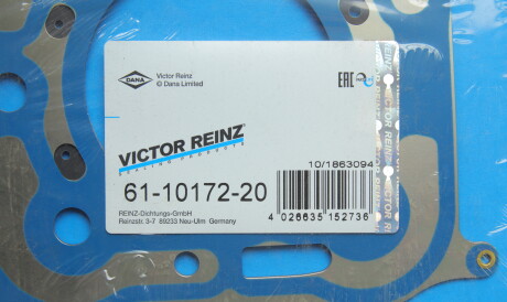 Фото 2 - Прокладка ГБЦ головки блока VICTOR REINZ 61-10172-20