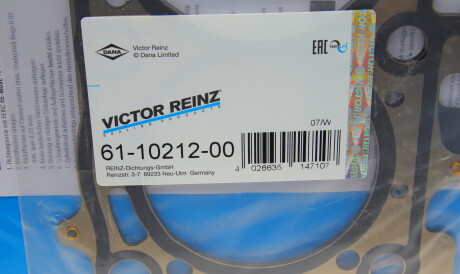 Фото 3 - Прокладка ГБЦ головки блока VICTOR REINZ 61-10212-00 (611021200)