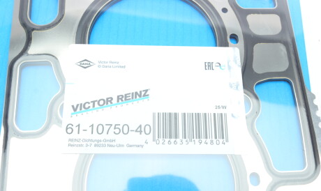 Фото 2 - Прокладка ГБК блока циліндрів VICTOR REINZ 61-10750-40 (611075040)