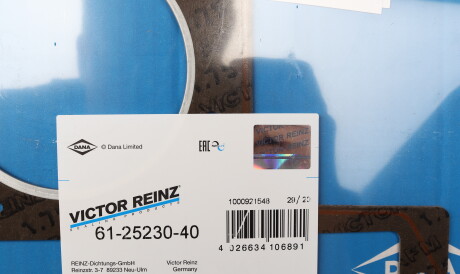 Фото 2 - Прокладка ГБЦ головки блока VICTOR REINZ 61-25230-40 (612523040)