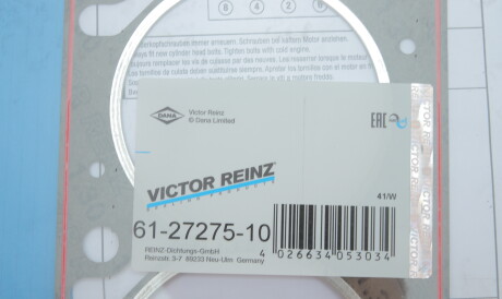 Фото 2 - Прокладка ГБК блока циліндрів VICTOR REINZ 61-27275-10 (612727510)
