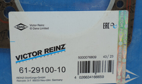 Фото 2 - Прокладка ГБЦ головки блока VICTOR REINZ 61-29100-10 (612910010)