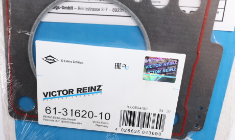 Фото 3 - Прокладка ГБЦ головки блока VICTOR REINZ 61-31620-10 (613162010)