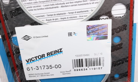 Фото 2 - Прокладка ГБК блока циліндрів VICTOR REINZ 61-31735-00 (613173500)
