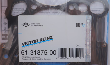 Фото 2 - Прокладка ГБК блока циліндрів VICTOR REINZ 61-31875-00 (613187500)