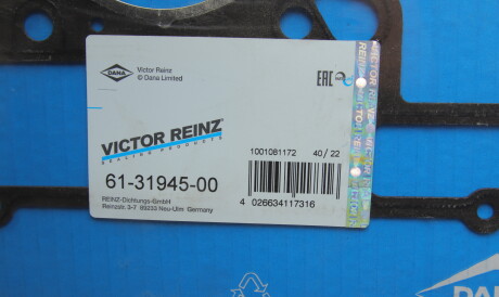 Фото 2 - Прокладка ГБЦ головки блока VICTOR REINZ 61-31945-00 (613194500)