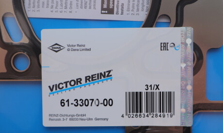 Фото 2 - Прокладка ГБЦ головки блока VICTOR REINZ 61-33070-00 (613307000)