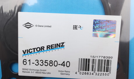 Фото 2 - Прокладка ГБК блока циліндрів VICTOR REINZ 613358040