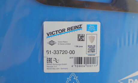 Фото 5 - Прокладка ГБЦ головки блока VICTOR REINZ 61-33720-00 (613372000)