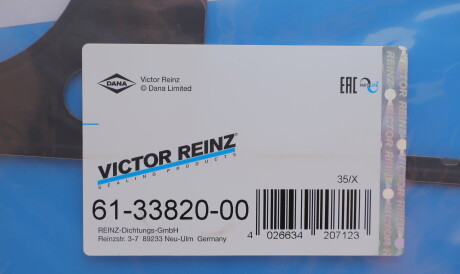 Фото 2 - Прокладка ГБК блока циліндрів VICTOR REINZ 61-33820-00 (613382000)