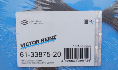 Фото 2 - Прокладка ГБК блока циліндрів VICTOR REINZ 61-33875-20