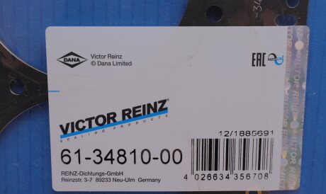 Фото 2 - Прокладка ГБК блока циліндрів VICTOR REINZ 61-34810-00 (613481000)