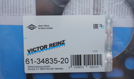 Фото 2 - Прокладка ГБЦ головки блока VICTOR REINZ 613483520