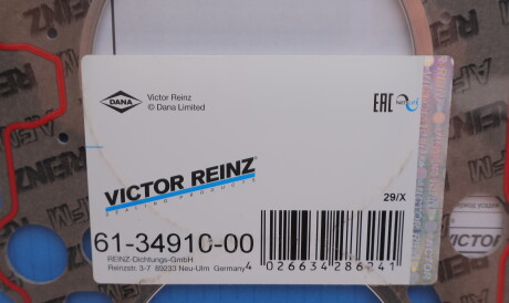Фото 2 - Прокладка ГБК блока циліндрів VICTOR REINZ 61-34910-00 (613491000)