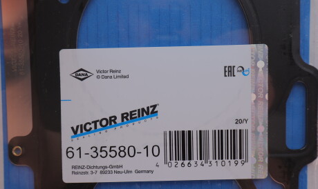 Фото 2 - Прокладка ГБК блока циліндрів VICTOR REINZ 61-35580-10 (613558010)