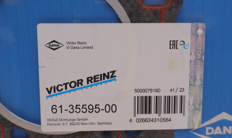 Фото 2 - Прокладка ГБК блока циліндрів VICTOR REINZ 61-35595-00 (613559500)