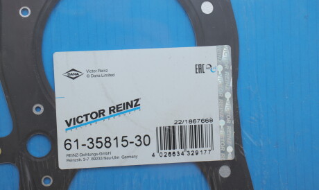 Фото 2 - Прокладка ГБЦ головки блока VICTOR REINZ 61-35815-30 (613581530)