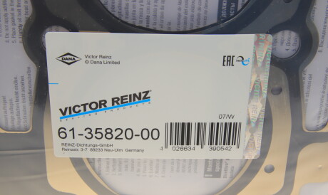 Фото 3 - Прокладка ГБК блока циліндрів VICTOR REINZ 61-35820-00 (613582000)