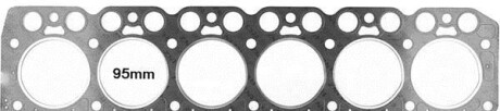 Прокладка ГБЦ (товщина: 1,7мм діаметр: 95мм) DEUTZ FAHR 100, 100 A, 105, 105 MK2, 105 MK3, 106 MK2, 106 MK3, 110 MK2, 110 MK3, 115 MK2, 115 MK3, 6.00 MK1, 6.01, 6.05 MK1, 6.105, 6.110, 6.15 MK1 - VICTOR REINZ 61-35870-20