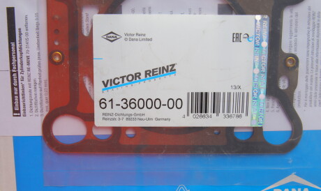 Фото 2 - Прокладка ГБЦ головки блока VICTOR REINZ 61-36000-00 (613600000)