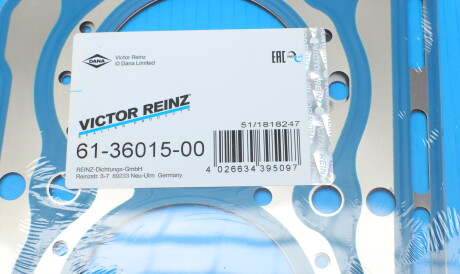 Фото 2 - Прокладка ГБЦ головки блока VICTOR REINZ 61-36015-00 (613601500)