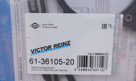 Фото 2 - Прокладка ГБК блока циліндрів VICTOR REINZ 61-36105-20 (613610520)
