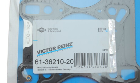 Фото 2 - Прокладка ГБК блока циліндрів VICTOR REINZ 61-36210-20 (613621020)
