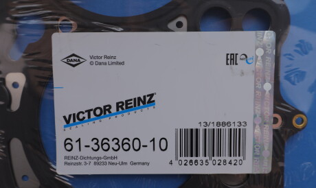 Фото 2 - Прокладка ГБК блока циліндрів VICTOR REINZ 61-36360-10 (613636010)