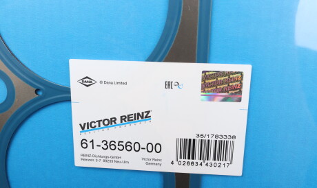 Фото 3 - Прокладка ГБК блока циліндрів VICTOR REINZ 61-36560-00 (613656000)