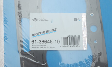 Фото 2 - Прокладка ГБЦ головки блока VICTOR REINZ 61-36645-10 (613664510)