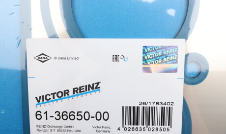Фото 3 - Прокладка ГБЦ головки блока VICTOR REINZ 61-36650-00 (613665000)