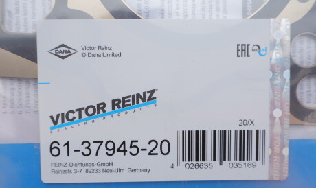 Фото 2 - Прокладка ГБЦ головки блока VICTOR REINZ 61-37945-20 (613794520)