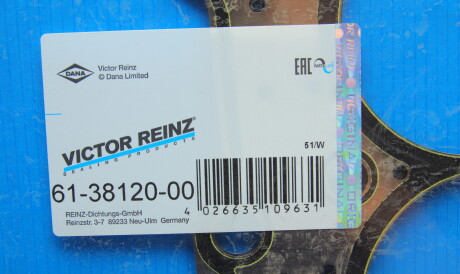 Фото 3 - Прокладка ГБЦ головки блока VICTOR REINZ 61-38120-00