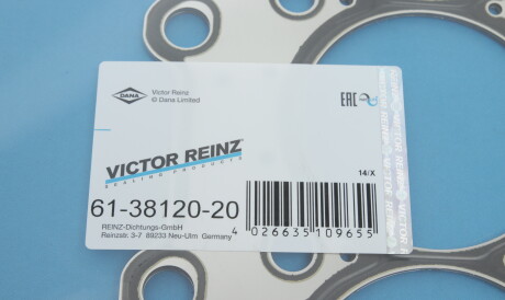 Фото 2 - Прокладка ГБК блока циліндрів VICTOR REINZ 61-38120-20 (613812020)