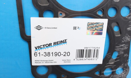 Фото 2 - Прокладка ГБЦ головки блока VICTOR REINZ 61-38190-20 (613819020)