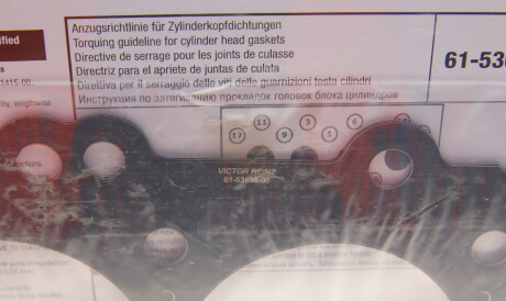 Фото 2 - Прокладка ГБК блока циліндрів VICTOR REINZ 615363500