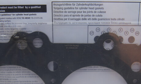 Фото 2 - Прокладка ГБЦ головки блока VICTOR REINZ 615363520