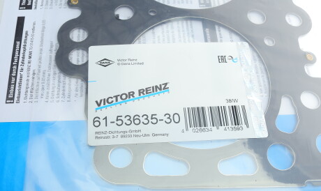 Фото 2 - Прокладка ГБЦ головки блока VICTOR REINZ 61-53635-30 (615363530)