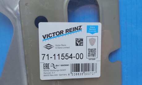 Фото 2 - Прокладка випускного колектора VICTOR REINZ 71-11554-00