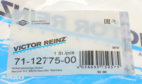 Фото 3 - Прокладка термостата VICTOR REINZ 71-12775-00 (711277500)