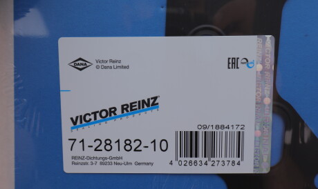 Фото 2 - Прокладка впускного коллектора VICTOR REINZ 71-28182-10 (712818210)