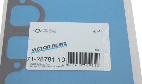 Фото 2 - Прокладка впускного колектора VICTOR REINZ 71-28781-10 (712878110)