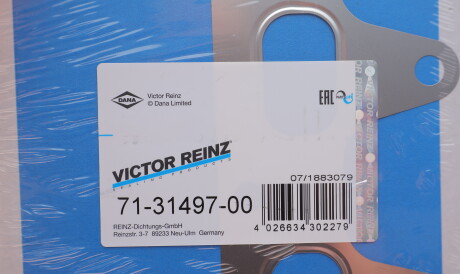 Фото 2 - Прокладка выпускного коллектора VICTOR REINZ 71-31497-00 (713149700)