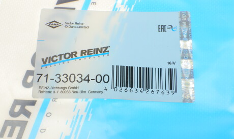 Фото 3 - Прокладка выпускного коллектора VICTOR REINZ 71-33034-00 (713303400)