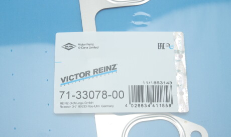Фото 2 - Прокладка выпускного коллектора VICTOR REINZ 71-33078-00 (713307800)