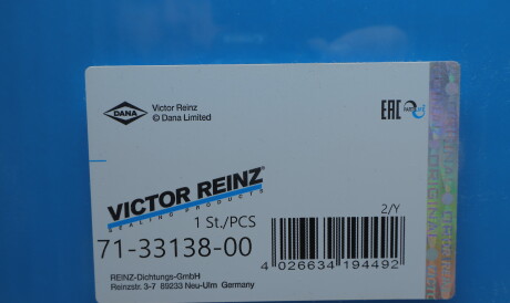 Фото 2 - Прокладка VICTOR REINZ 71-33138-00 (713313800)